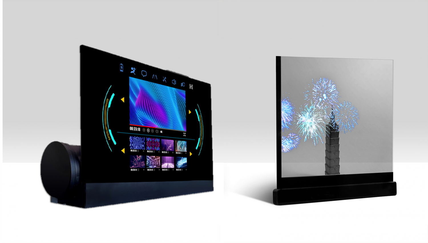 可卷式、折迭性、高透明